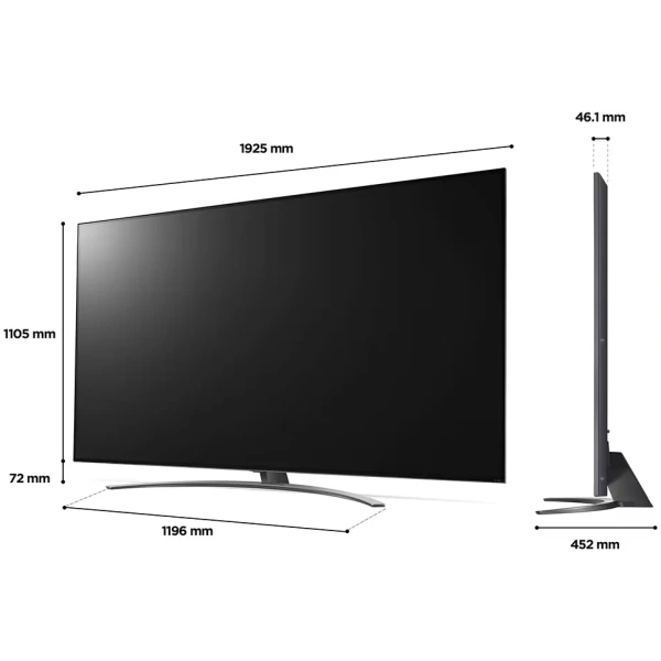 TV LG 75QNED816QA